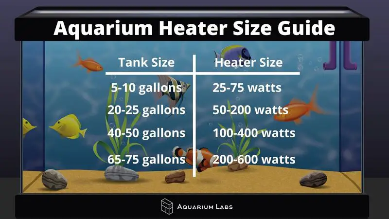 Aquarium Heater Size Ultimate Guide Aquarium Labs