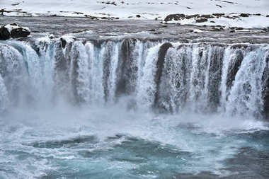 Landscape of waterfalls